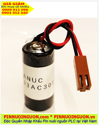 Pin Fanuc IC693ACC301 (Zắc JEA); Pin nuôi nguồn Fanuc IC693ACC301 Lithium 3v 1800mAh chính hãng _Made in Japan